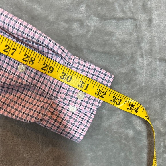 Ralph Lauren Shirt Mens Size 15-32 Purple Striped Long Sleeve Button‎ Up - Picture 12 of 12